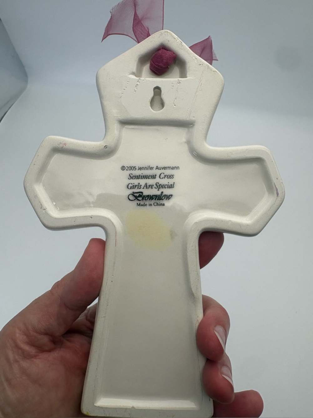 Sweet “Girls Are Special”  Sentiment Cross with “Bless This Child” - Picture 4 of 8